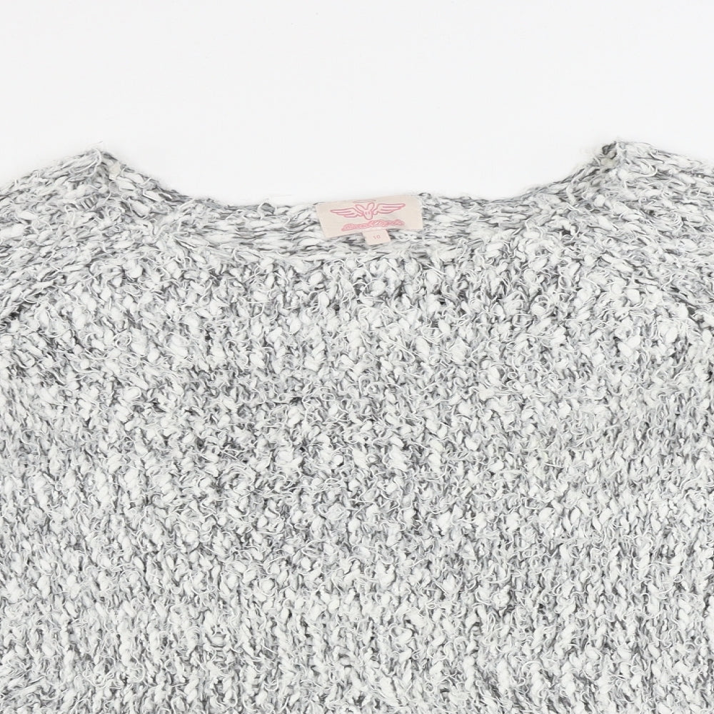 bad angels  Womens Grey   Pullover Jumper Size 10
