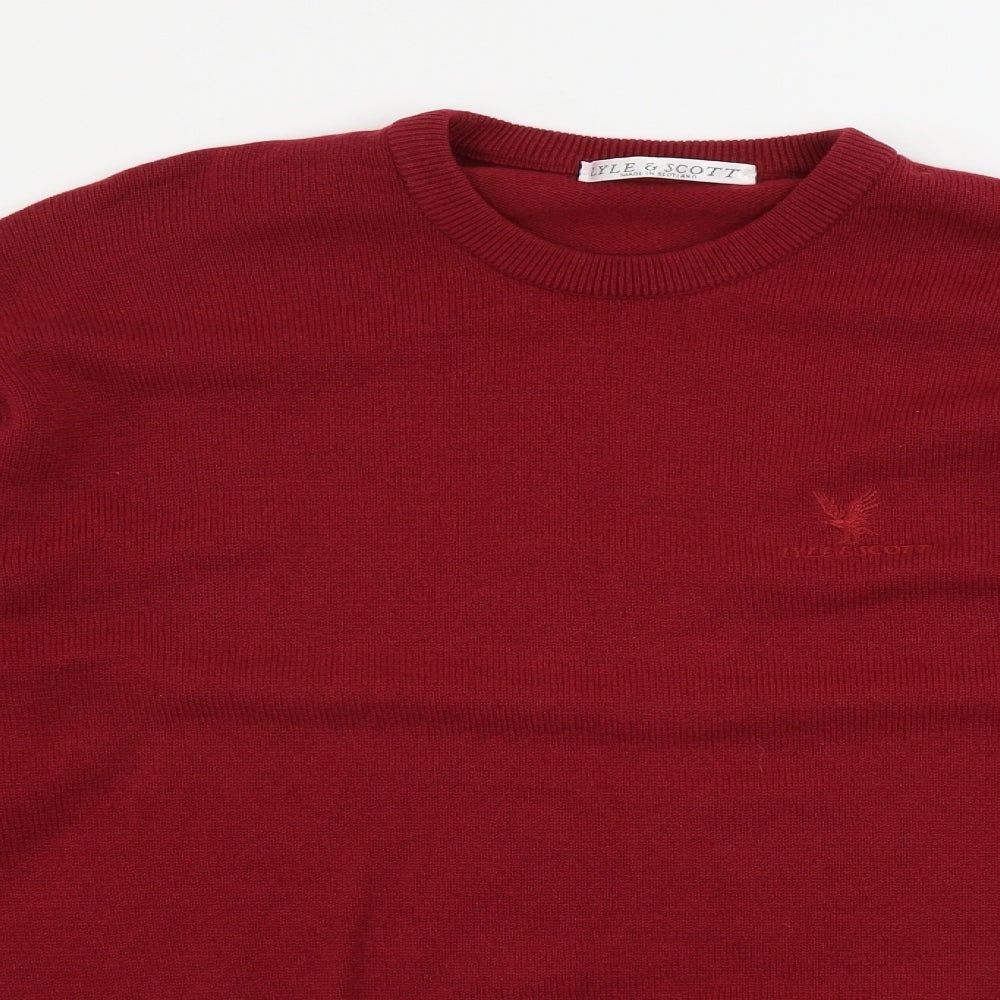 Lyle & Scott  Mens Red   Pullover Jumper Size L
