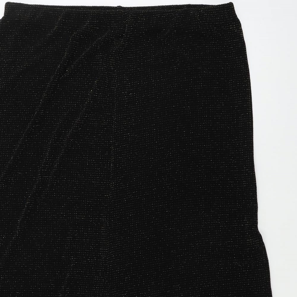 alex&co Womens Black   A-Line Skirt Size 20