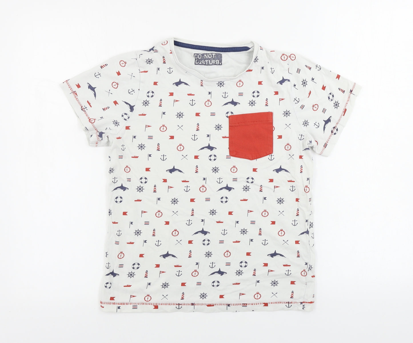 Marks and Spencer  Boys White   Basic T-Shirt Size 10-11 Years