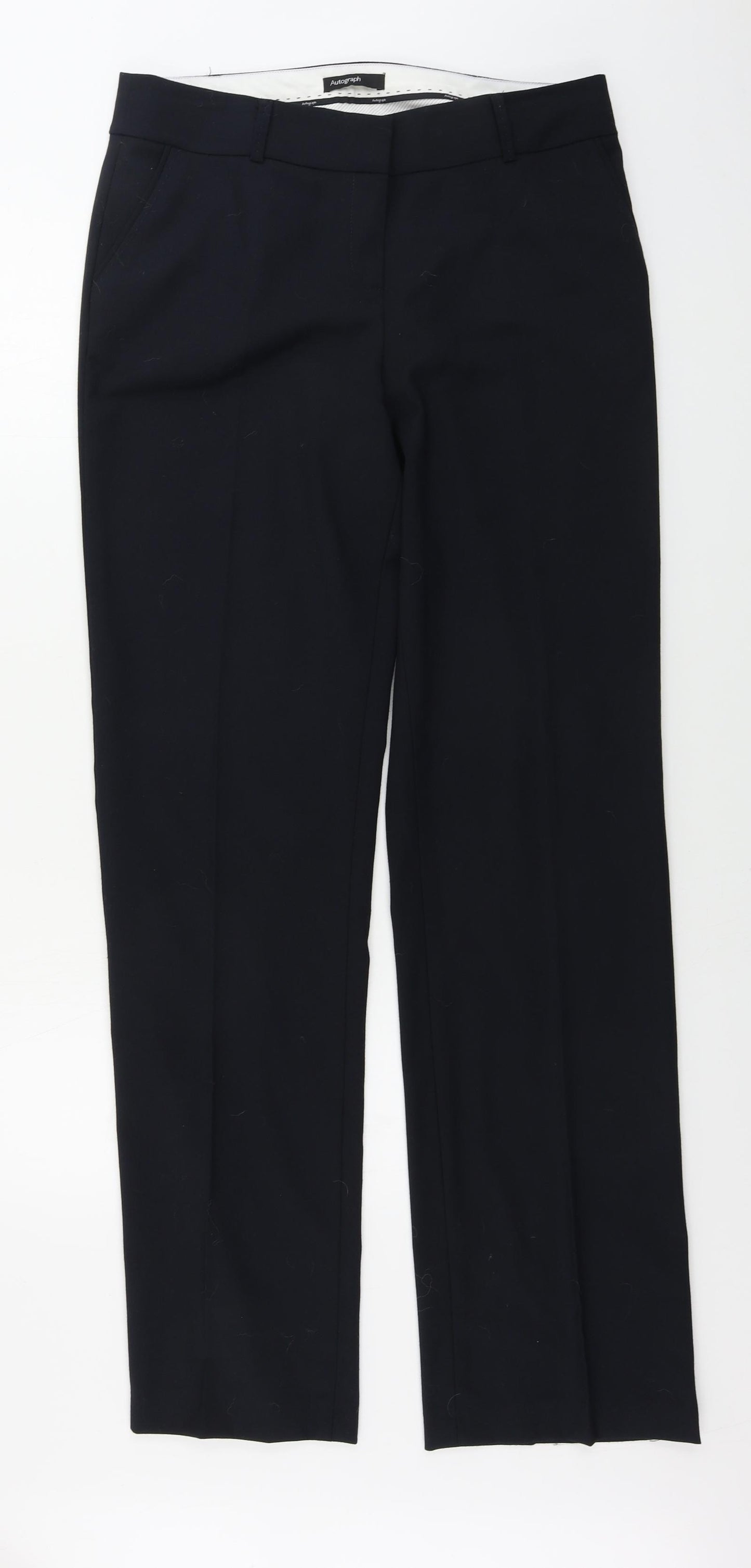 Autograph Womens Black   Trousers  Size 12 L32 in