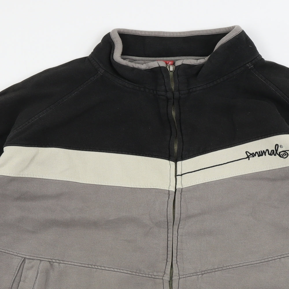 Animal Mens Grey   Full Zip Jumper Size XL