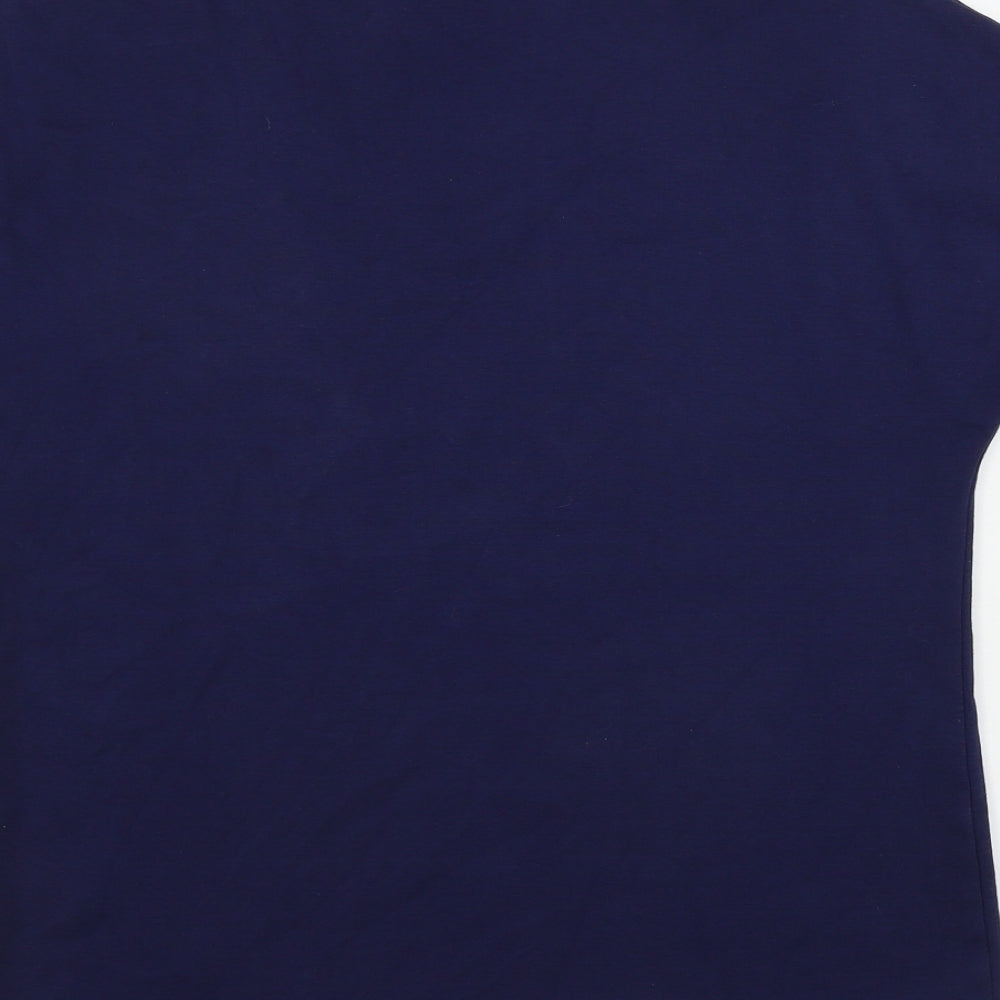 Marble   Womens Blue   Basic Polo Size L