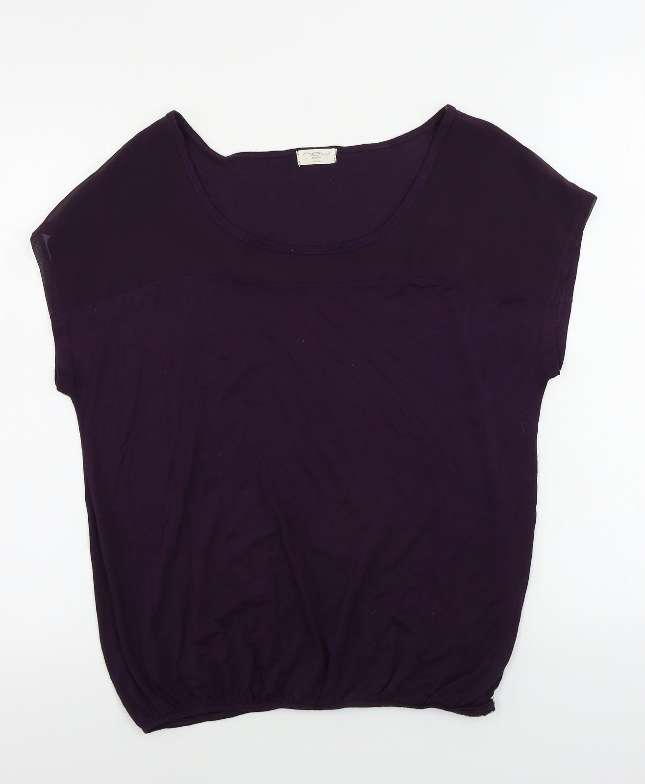 New Look  Womens Purple   Basic Blouse Size 8