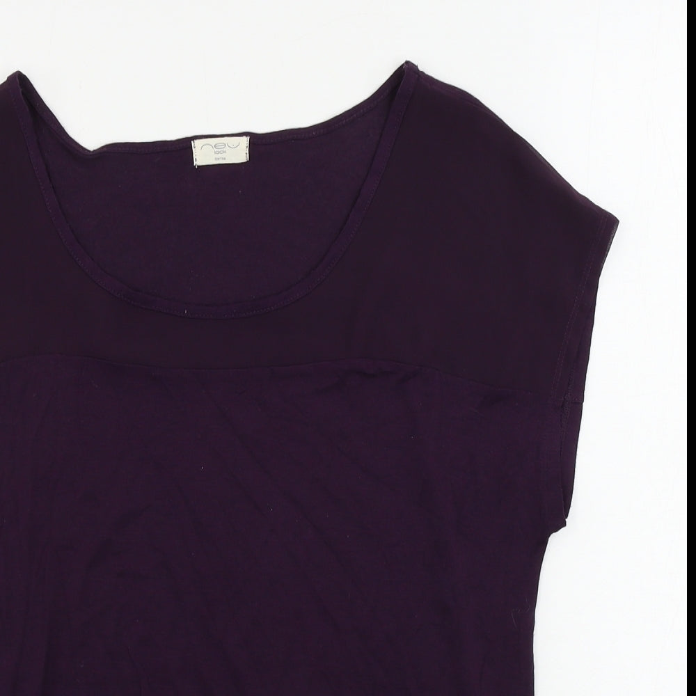 New Look  Womens Purple   Basic Blouse Size 8