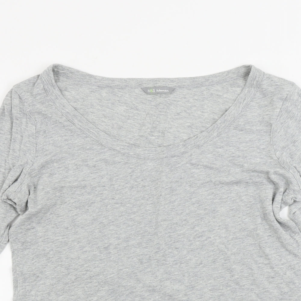 Marks and Spencer  Womens Grey   Basic T-Shirt Size 14