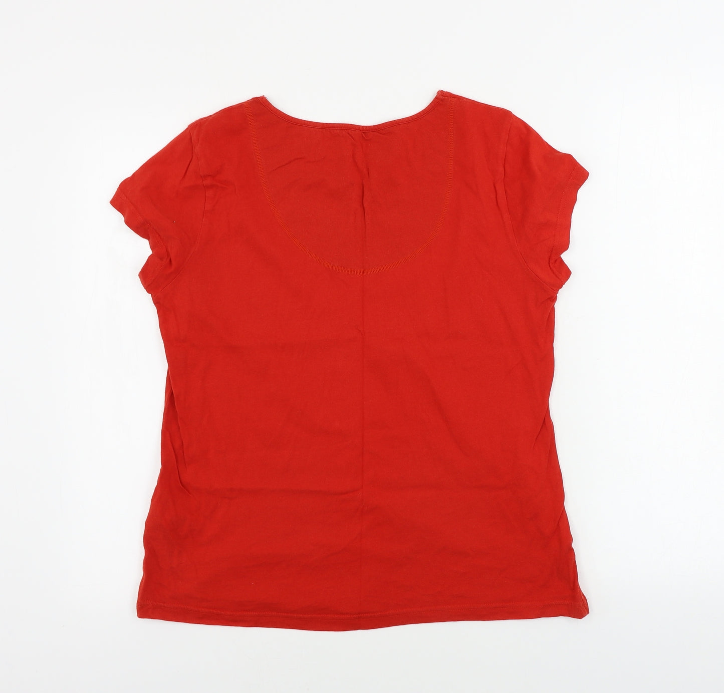 Marks and Spencer  Womens Red   Basic T-Shirt Size 12