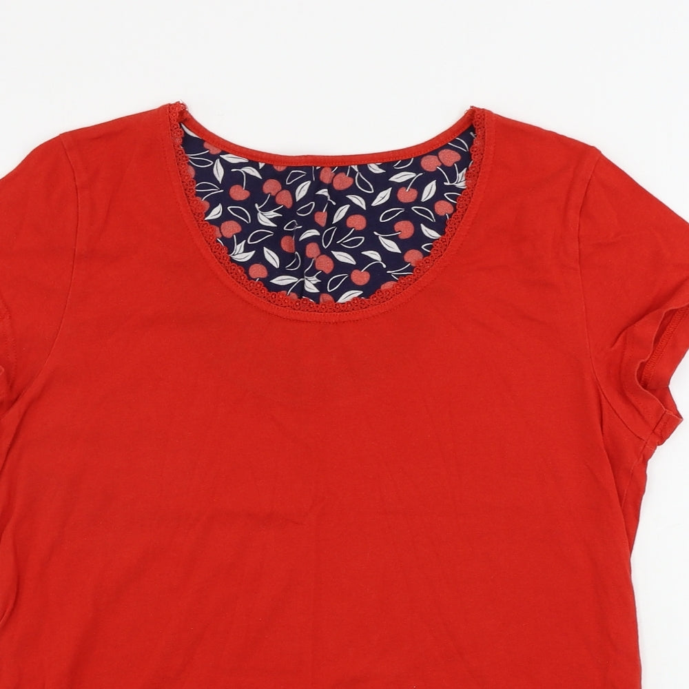 Marks and Spencer  Womens Red   Basic T-Shirt Size 12