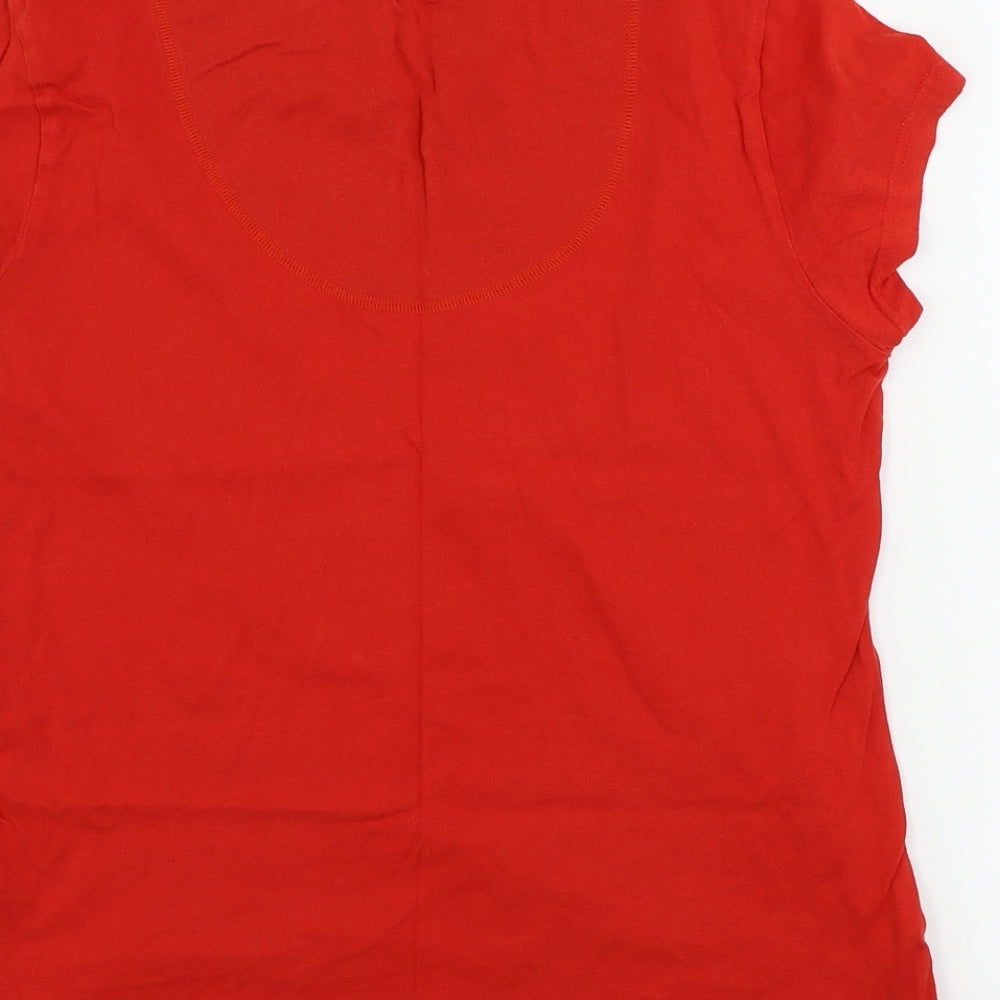 Marks and Spencer  Womens Red   Basic T-Shirt Size 12