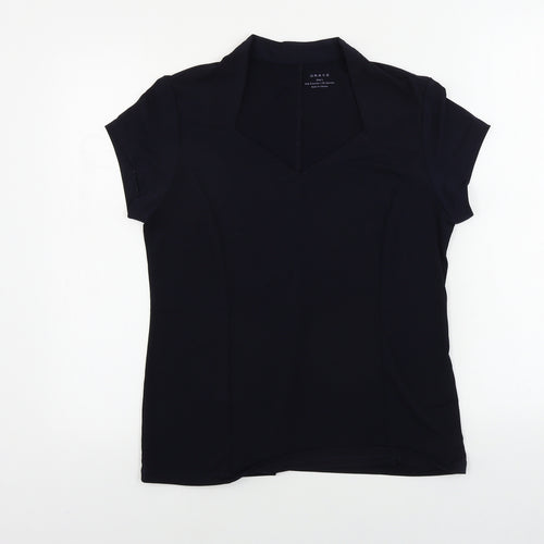 Grace Womens Blue   Basic T-Shirt Size L