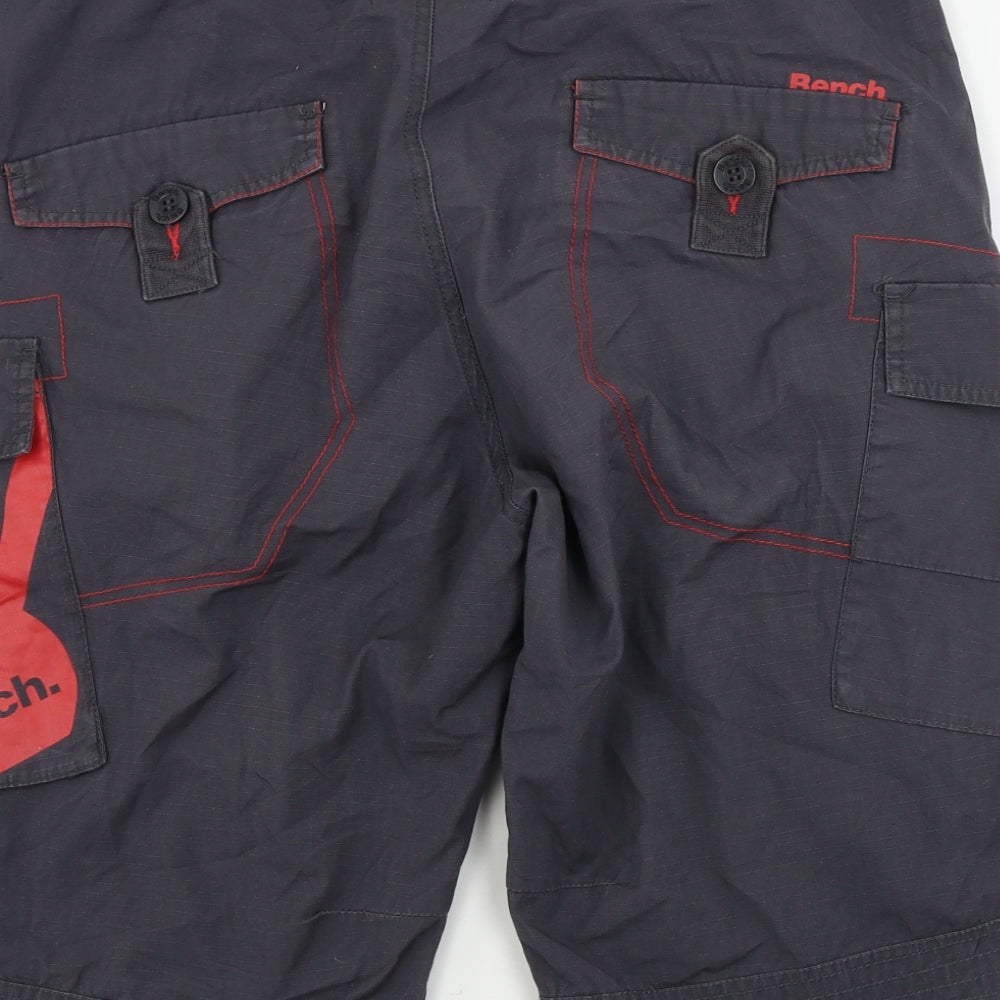 Bench Mens Grey   Chino Shorts Size 34 in