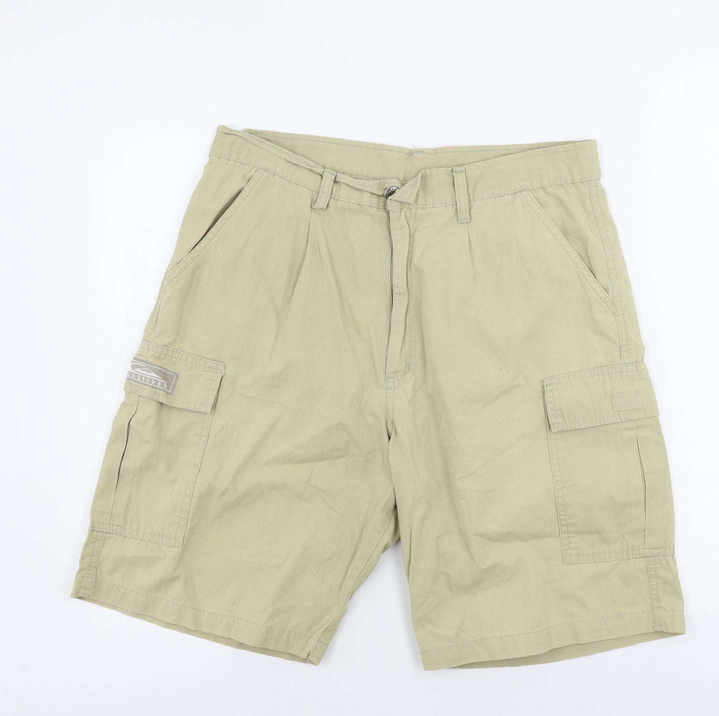quicksilver  Mens Beige   Chino Shorts Size 32 in