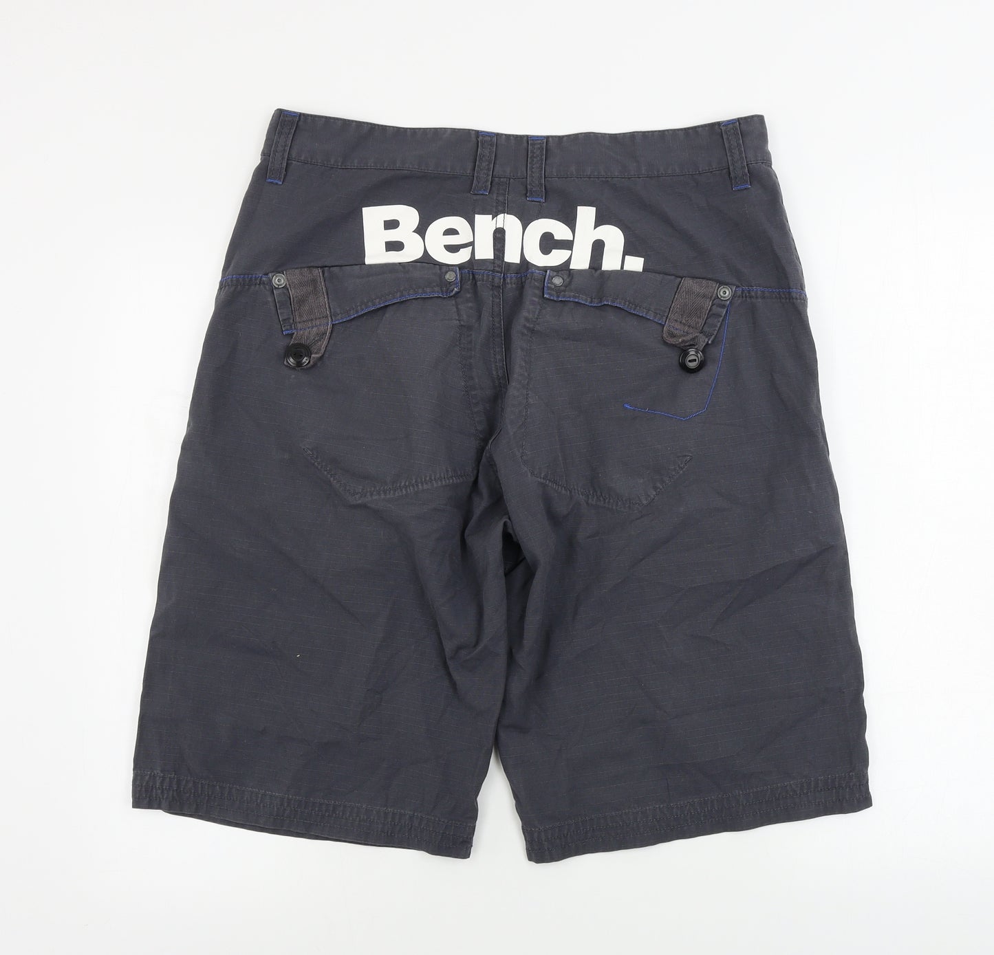 Bench Mens Grey   Chino Shorts Size 34 in