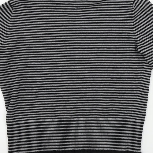 Debenhams  Womens Grey Striped  Pullover Jumper Size 14