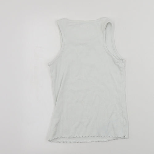 NEXT  Girls White   Basic T-Shirt Size 11 Years
