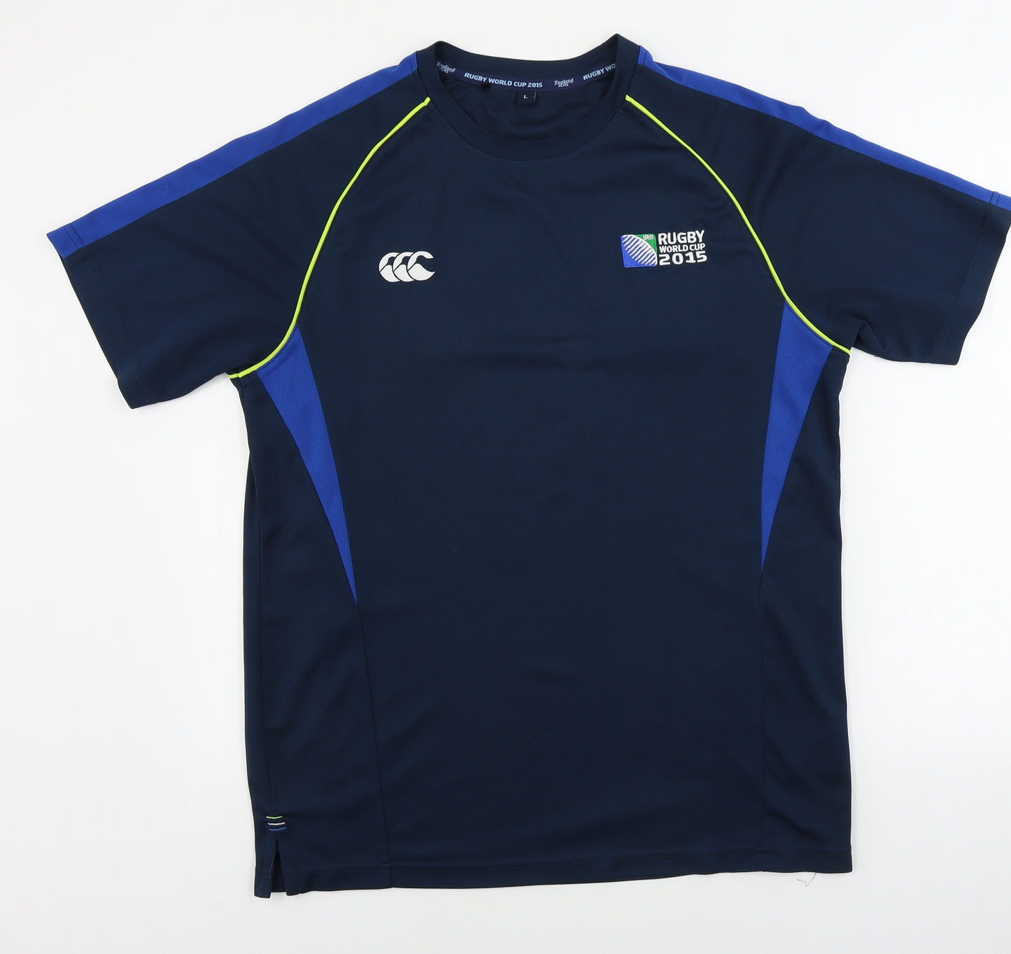 Rugby World Cup 2015  Mens Blue    T-Shirt Size L