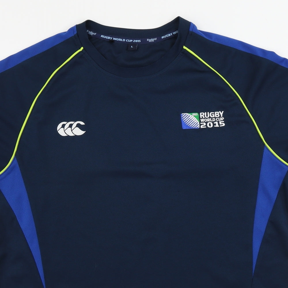 Rugby World Cup 2015  Mens Blue    T-Shirt Size L