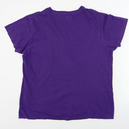 Ceader wood state  Mens Purple    T-Shirt Size L