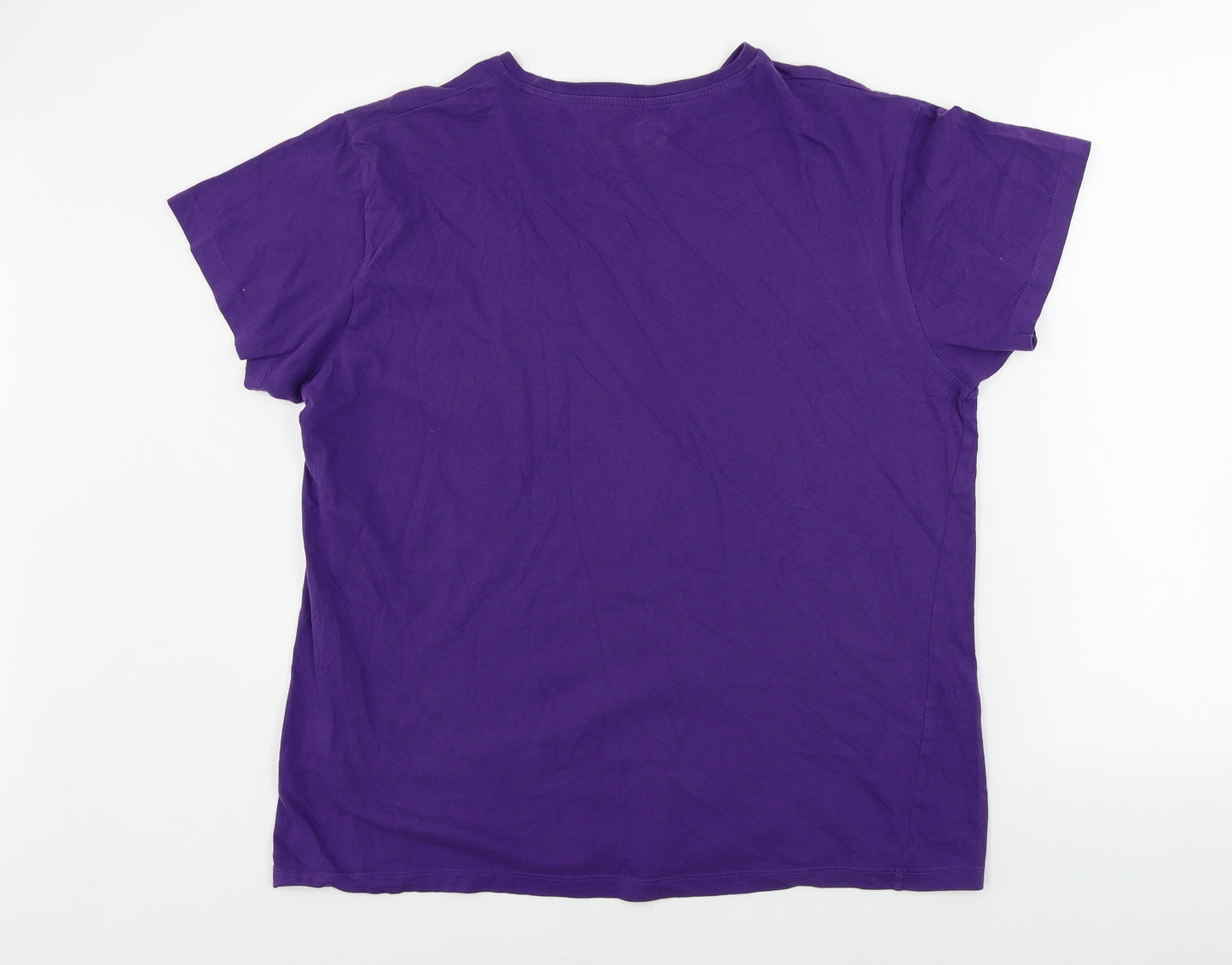 Ceader wood state  Mens Purple    T-Shirt Size L