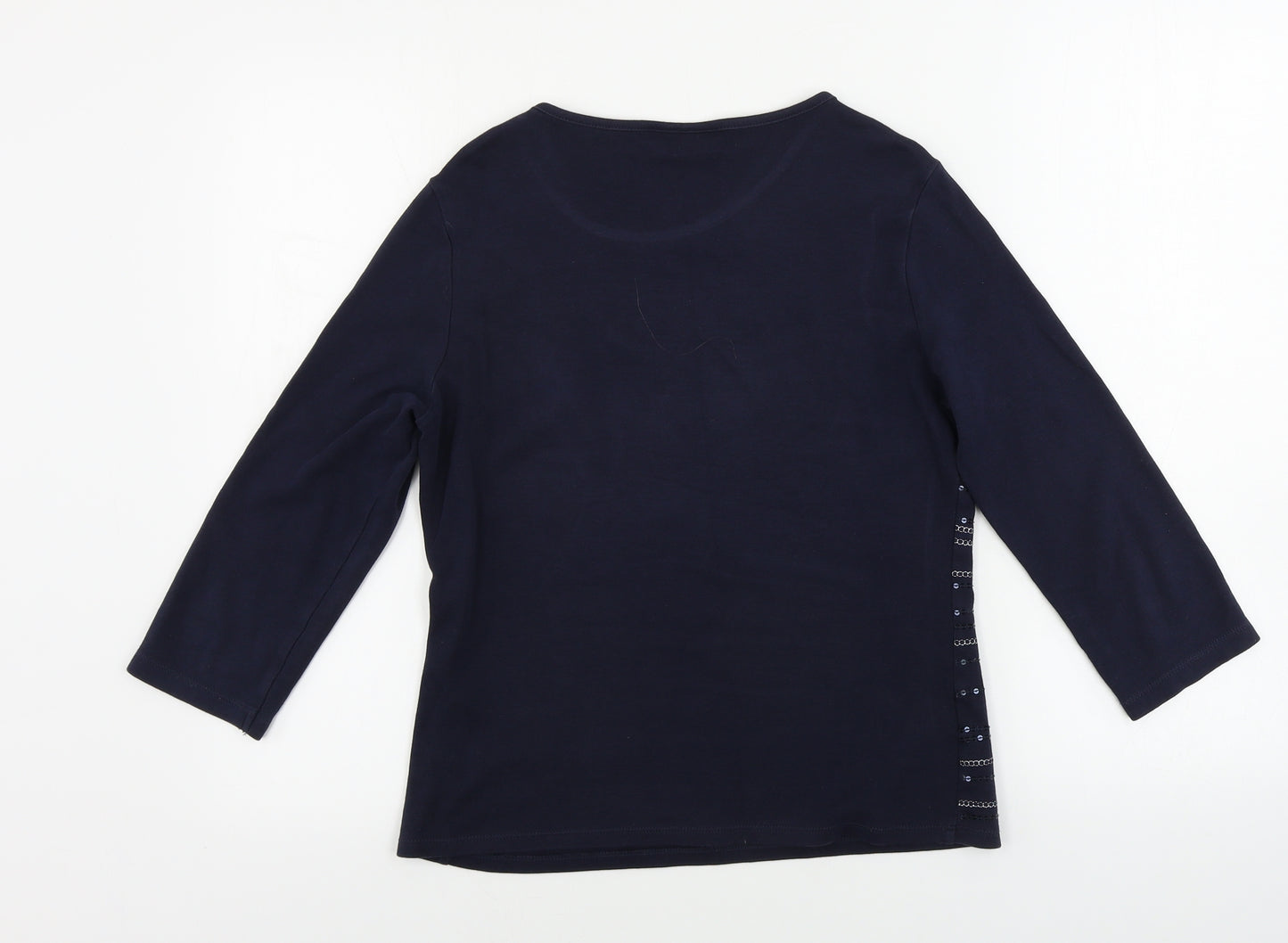 Country Casuals  Womens Blue   Basic T-Shirt Size S