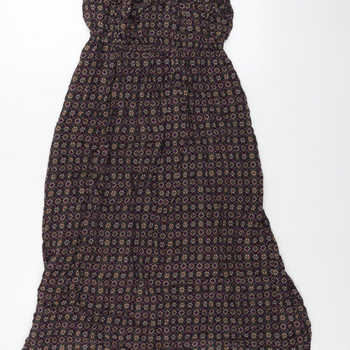 New Look  Womens Purple Geometric  A-Line  Size 10