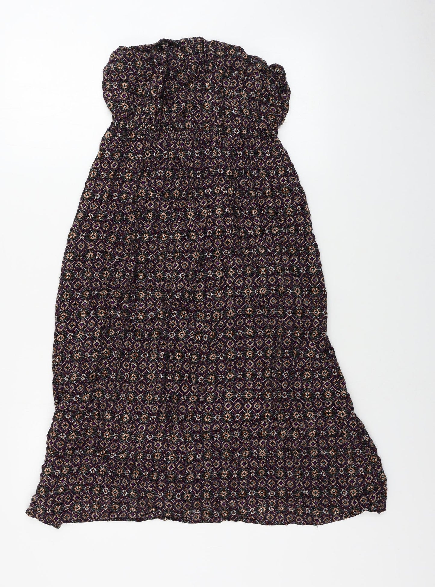 New Look  Womens Purple Geometric  A-Line  Size 10