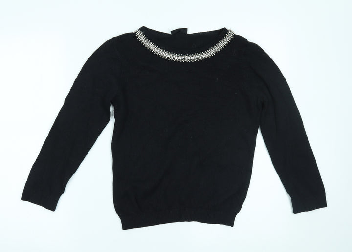 Wallis Womens Black   Pullover Jumper Size S