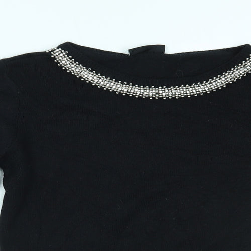 Wallis Womens Black   Pullover Jumper Size S