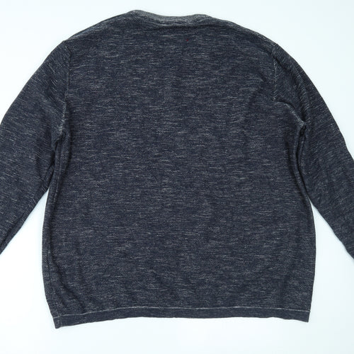 TOM TAILOR Mens Blue   Pullover Jumper Size 4XL