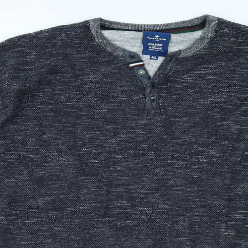 TOM TAILOR Mens Blue   Pullover Jumper Size 4XL