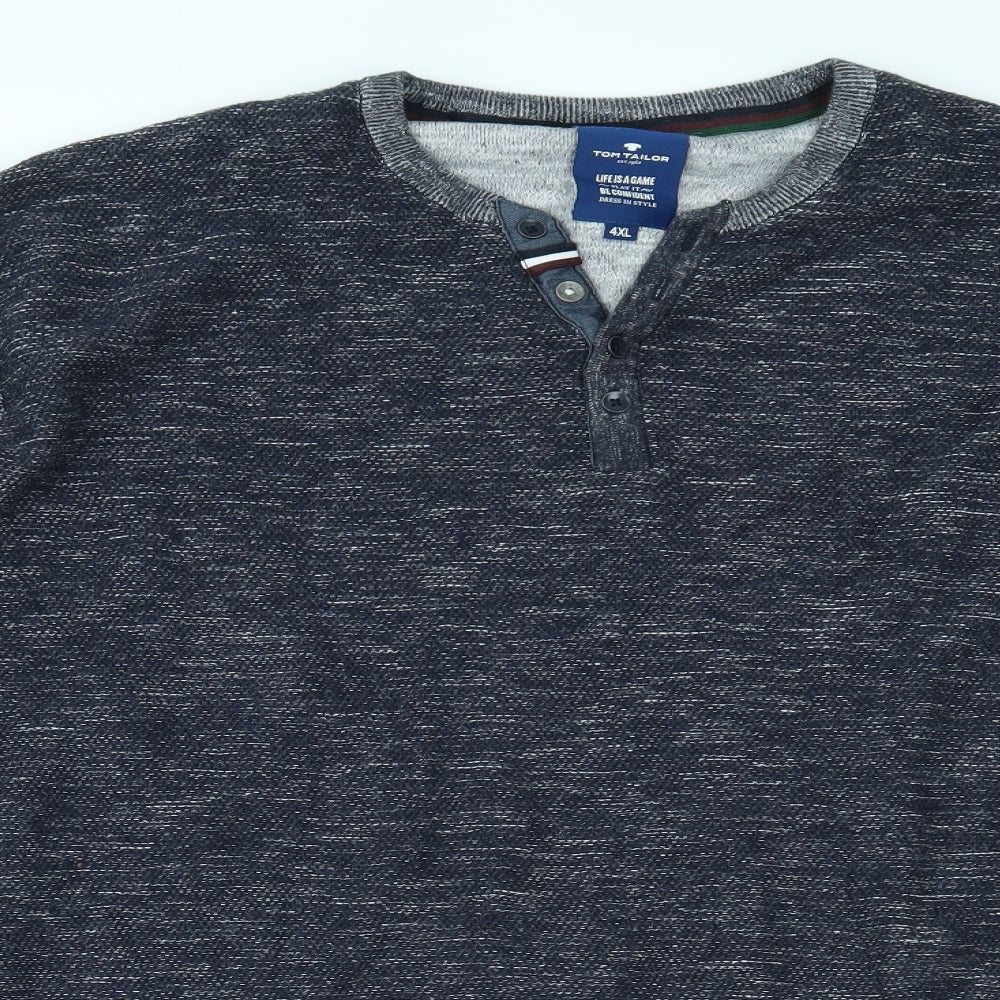 TOM TAILOR Mens Blue   Pullover Jumper Size 4XL