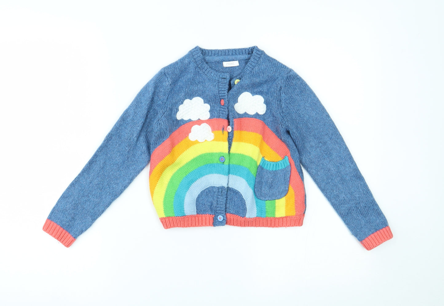 NEXT Girls Multicoloured   Cardigan Jumper Size 5-6 Years