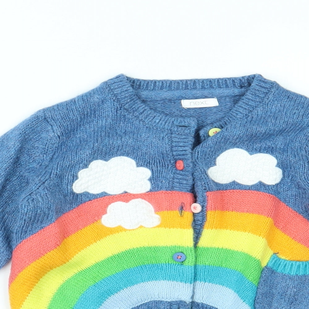 NEXT Girls Multicoloured   Cardigan Jumper Size 5-6 Years
