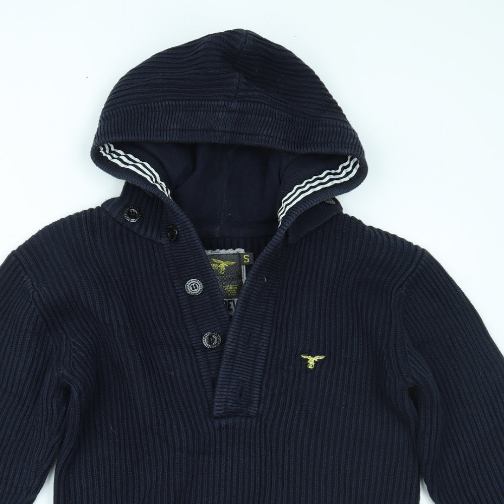 Le Breve Mens Blue   Pullover Hoodie Size S