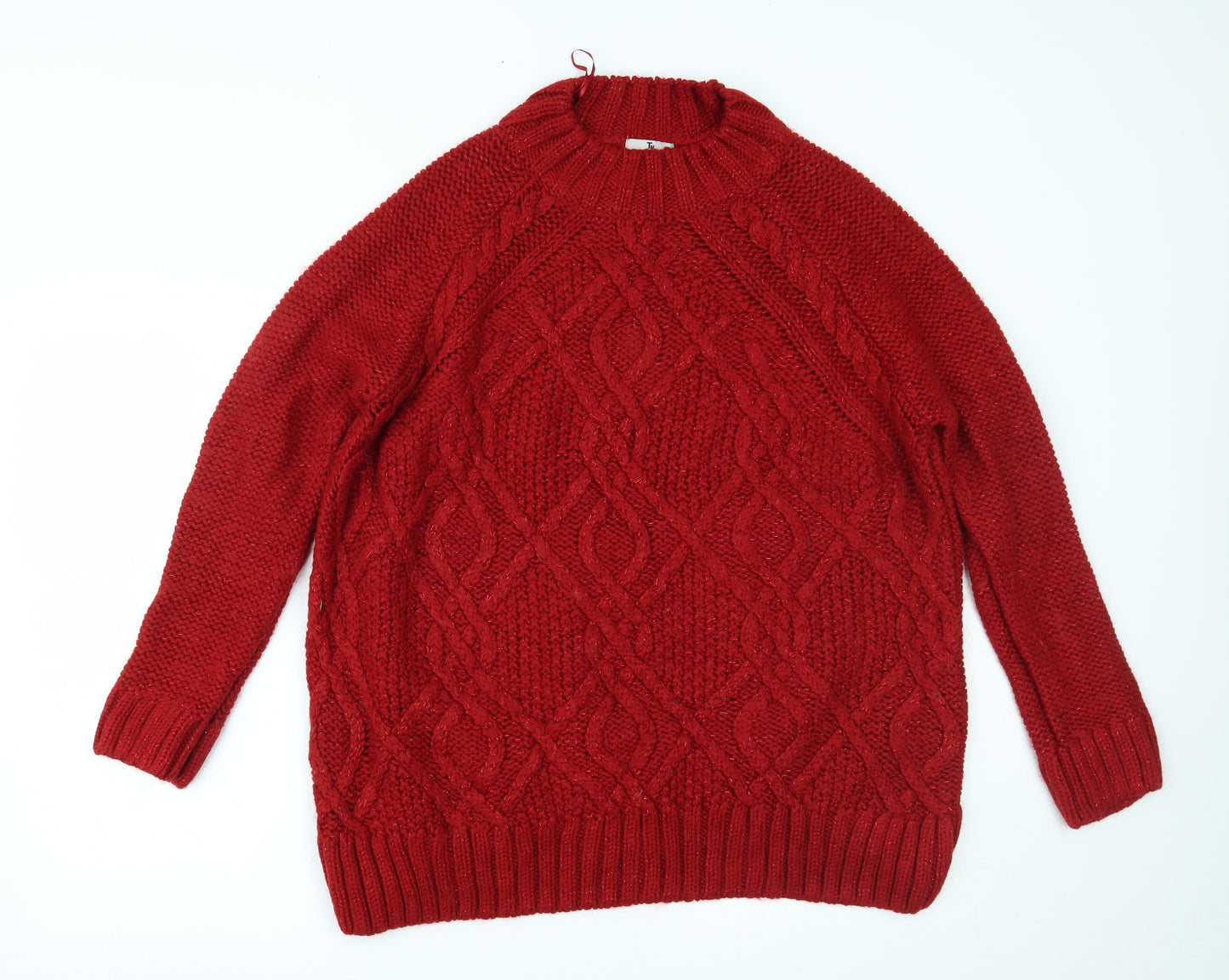TU Womens Red   Pullover Jumper Size 22