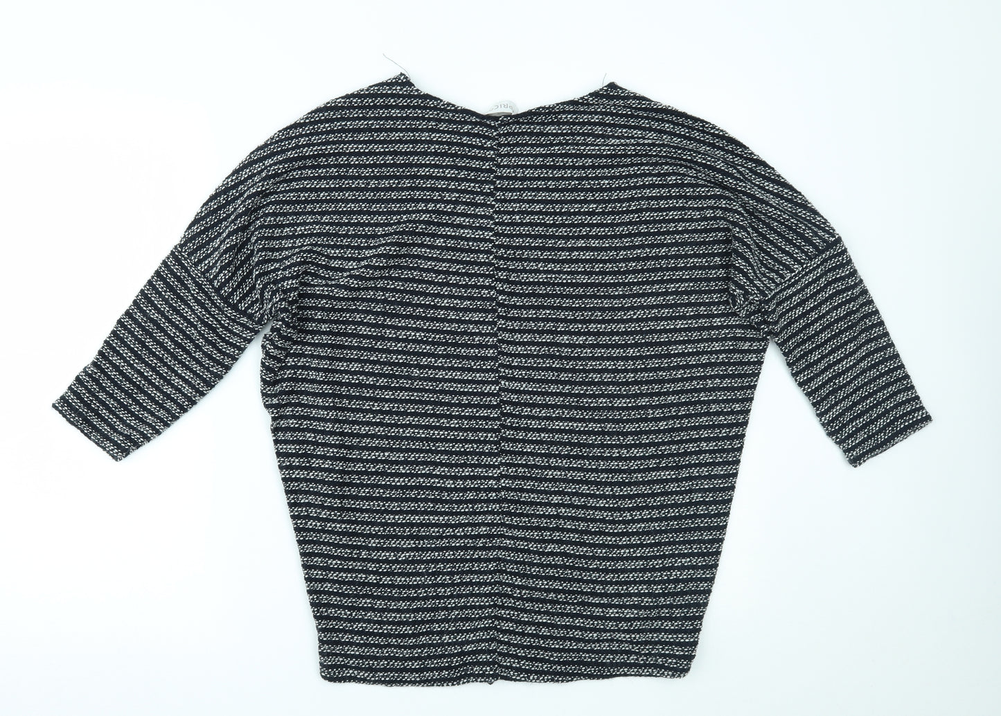 Apricot Womens Blue Striped  Basic Blouse Size M