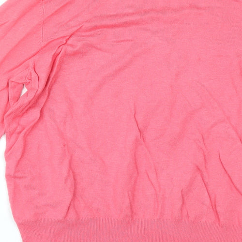 Marks and Spencer Womens Pink   Cardigan Jumper Size 16