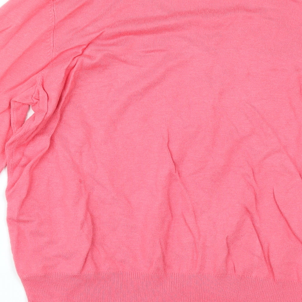 Marks and Spencer Womens Pink   Cardigan Jumper Size 16