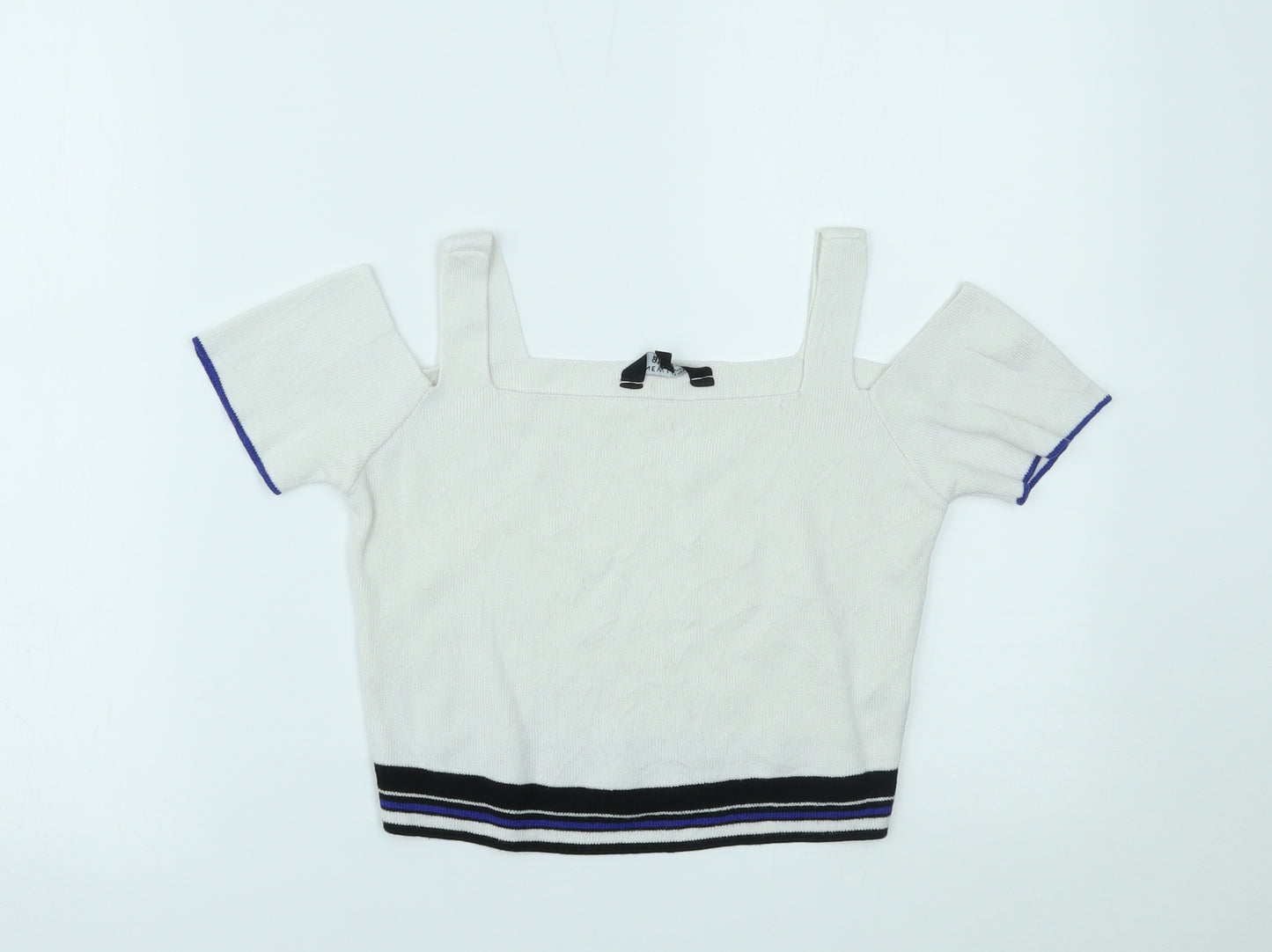 New Look Girls White   Cropped Blouse Size 12-13 Years