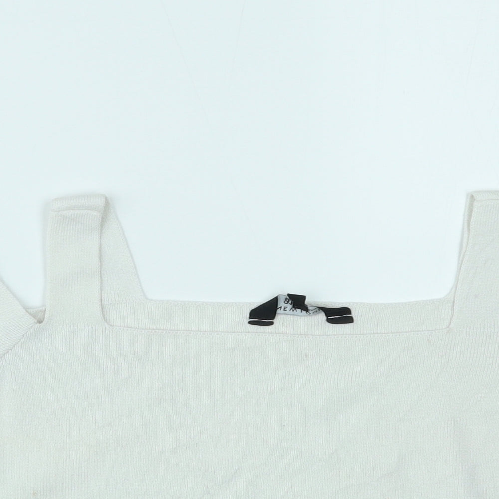 New Look Girls White   Cropped Blouse Size 12-13 Years