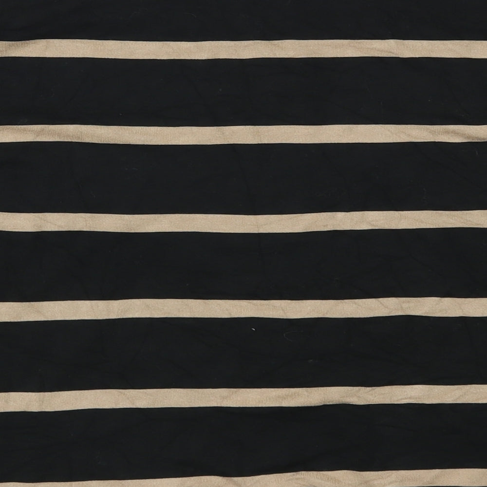 F&F Womens Brown Striped  Basic Blouse Size 16