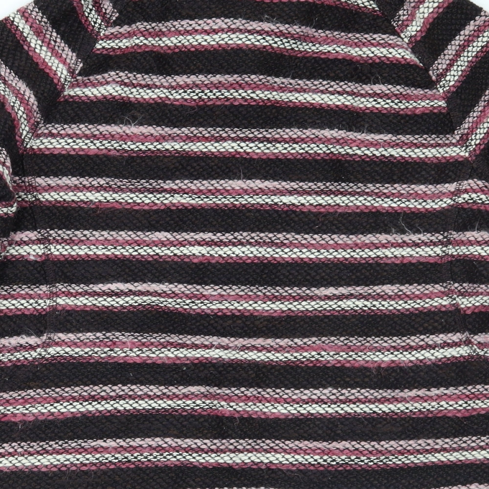 Weird Fish Womens Pink Striped  Pullover Jumper Size 14