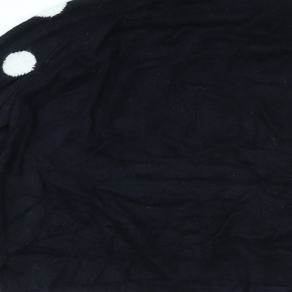 TU Womens Blue Polka Dot  Pullover Jumper Size 16