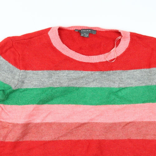 Primark Womens Multicoloured Striped  Pullover Jumper Size M