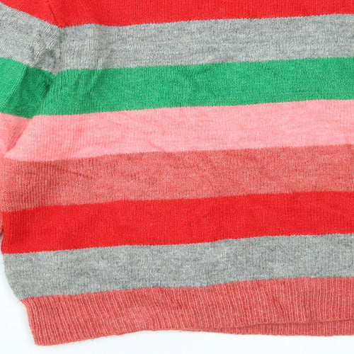 Primark Womens Multicoloured Striped  Pullover Jumper Size M