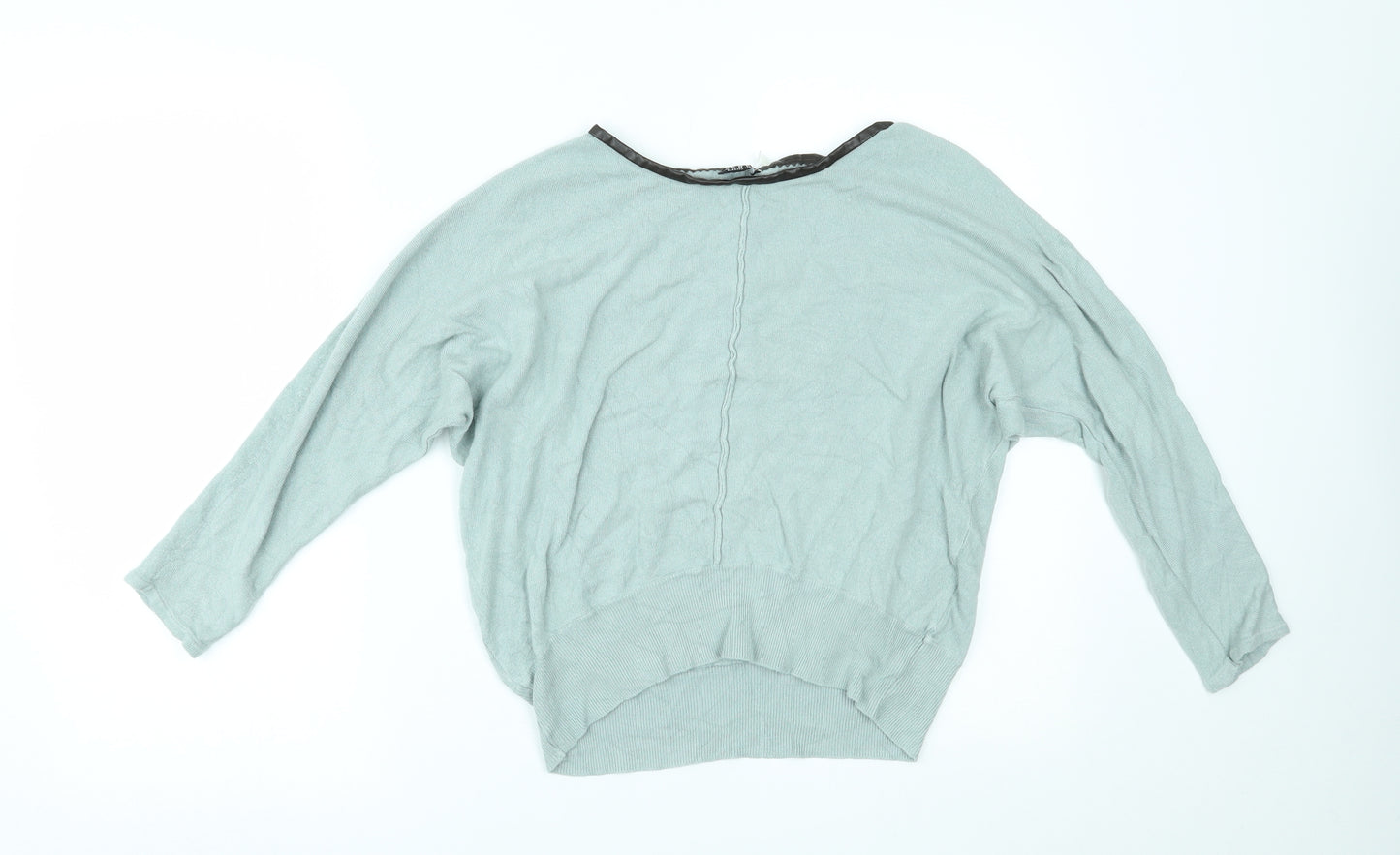 LEBEK Womens Green   Basic Blouse Size 12
