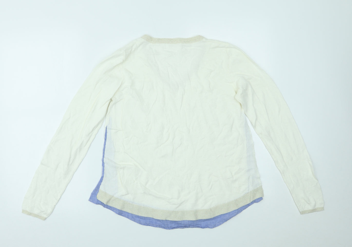 Season Womens White   Basic Blouse Size M