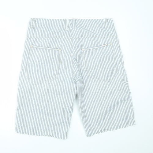 lucky bird Mens Blue Striped  Chino Shorts Size 38