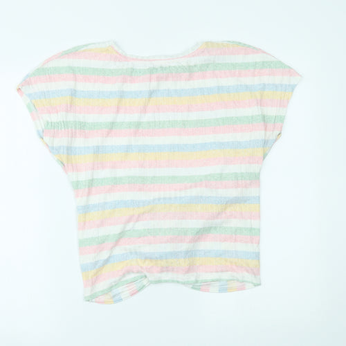 New Look Womens Multicoloured Striped  Basic Blouse Size M