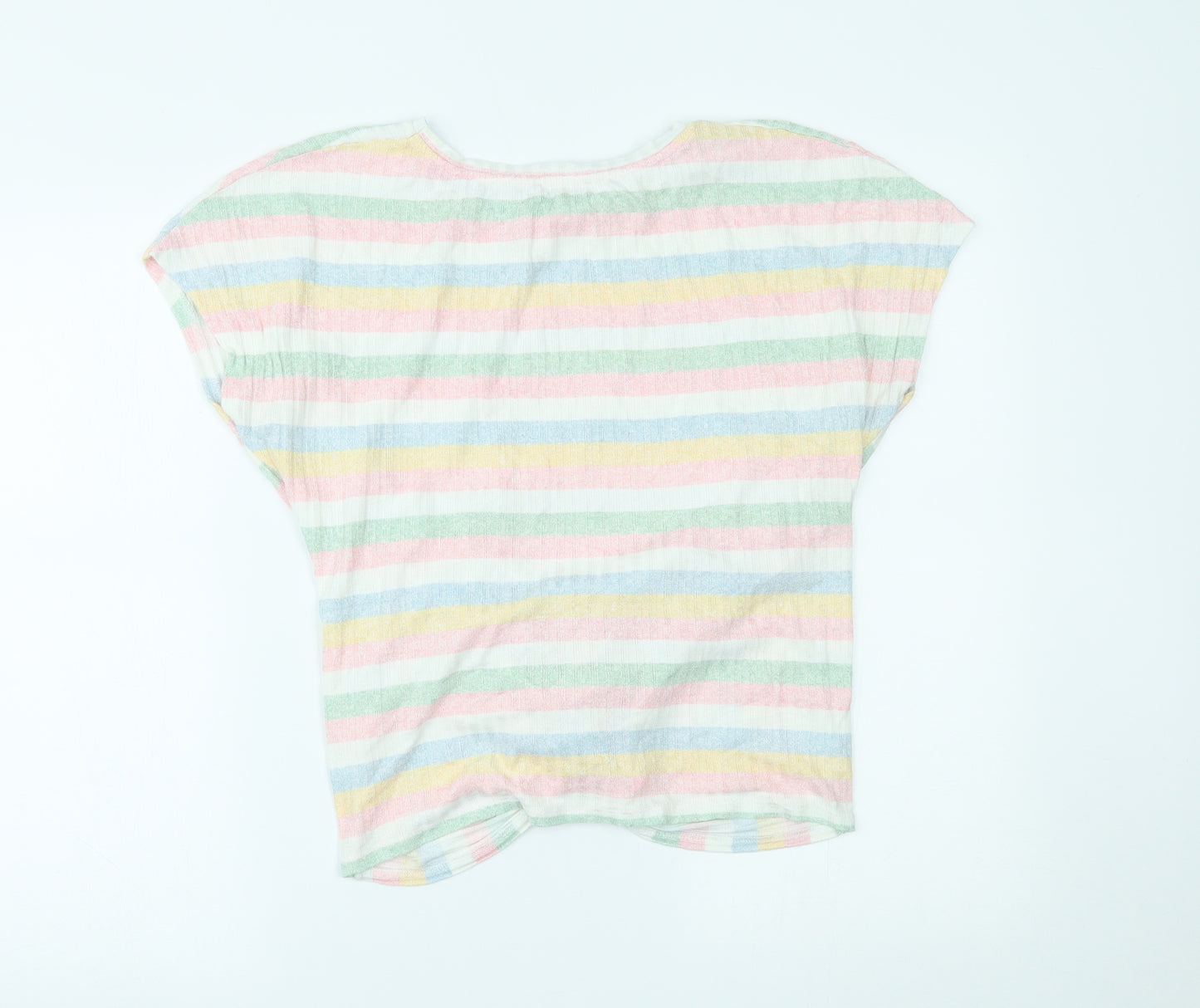 New Look Womens Multicoloured Striped  Basic Blouse Size M
